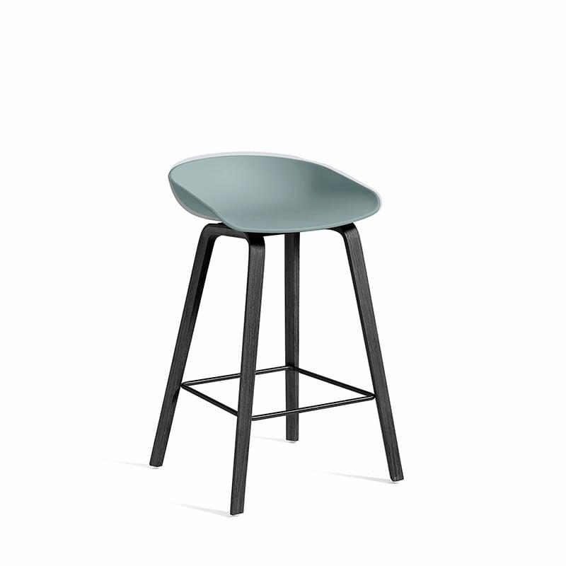 Aas32 Tabouret De Bar – Frame Black Oak Veneer  | Tabourets De Bar Mobilier Tabourets De Bar