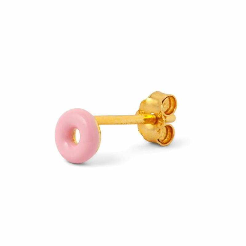 Boucle D'Oreille Donut (1 Pièce) – Rose Clair  | Accessoires De Style De Vie Accessoires De Style De Vie Accessoires De Style De Vie