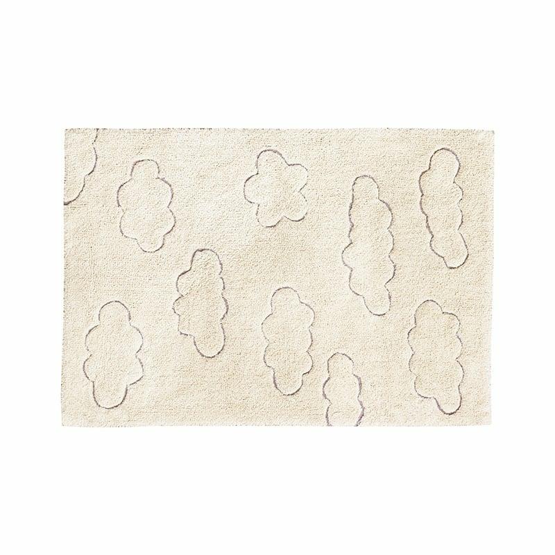 Clouds Xs – Tapis Lavable En Coton Recyclé 130 X 90 Cm  | Tapis Mobilier Tapis