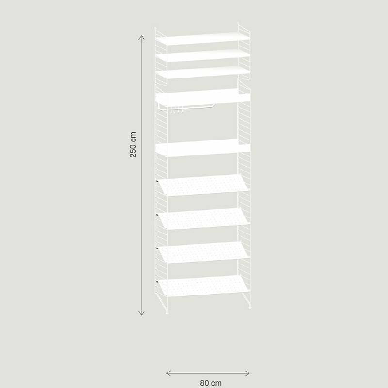 Configuration Murale 2 – String  | Armoires & Étagères Armoires & Étagères Armoires & Étagères