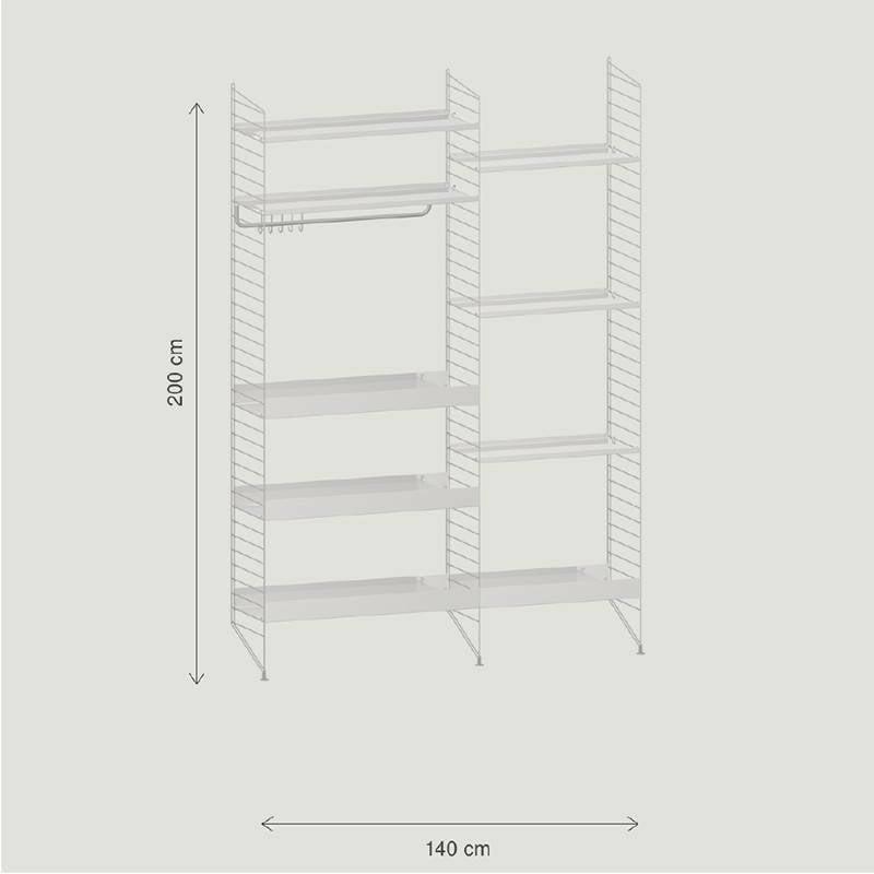 Configuration Murale 3 Keuken – String  | Armoires & Étagères Armoires & Étagères Armoires & Étagères