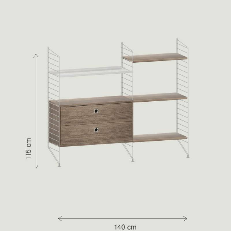 Configuration Murale 5 – String  | Armoires & Étagères Armoires & Étagères Armoires & Étagères