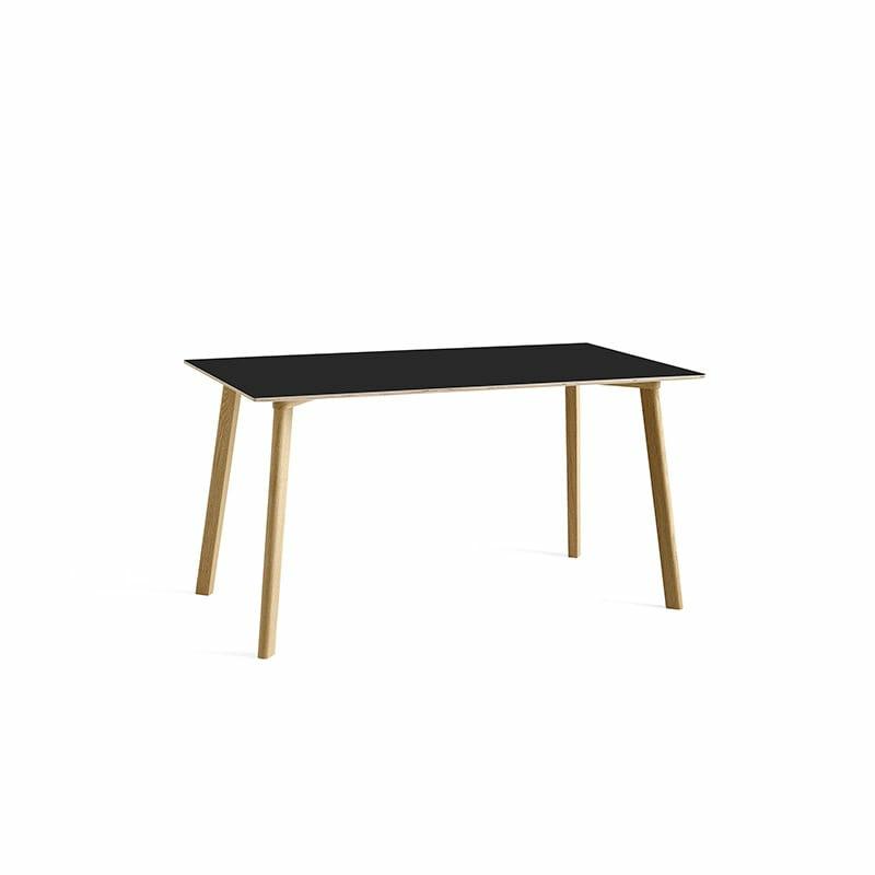 Cph Deux210 Table – Natural Oak Frame  | Tables Mobilier ink black