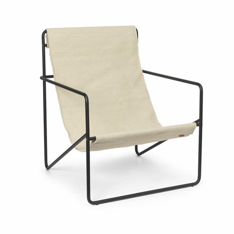 Desert Lounge Chair – Frame Black / Cloud – Fermliving  | Chaises Lounge & Fauteuils Chaises Lounge & Fauteuils Chaises Lounge & Fauteuils