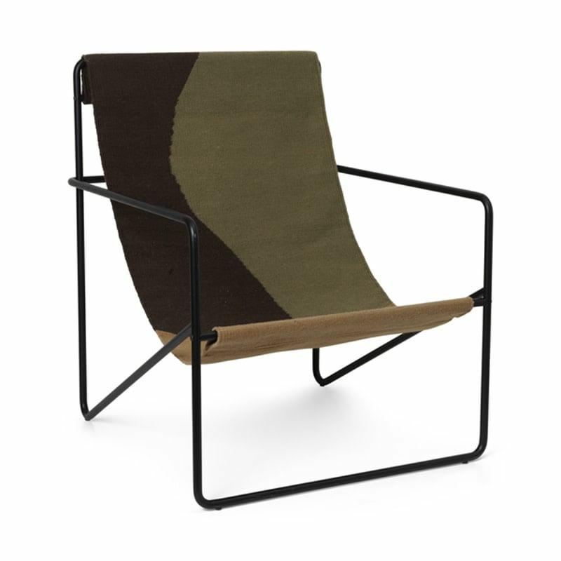 Desert Lounge Chair – Frame Black / Dune – Fermliving  | Chaises Lounge & Fauteuils Chaises Lounge & Fauteuils Chaises Lounge & Fauteuils