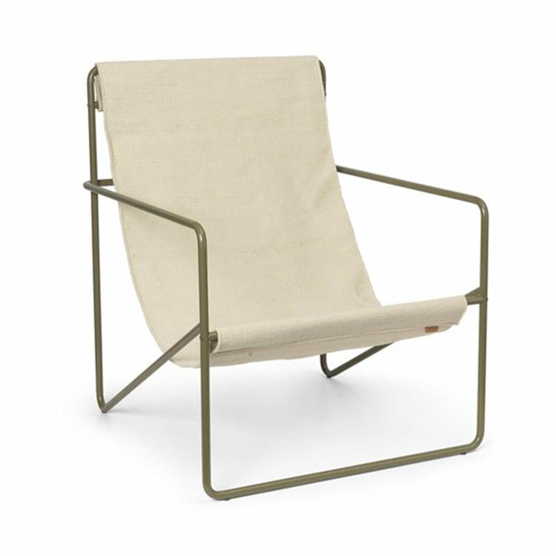 Desert Lounge Chair – Frame Olive / Cloud – Fermliving  | Chaises Lounge & Fauteuils Chaises Lounge & Fauteuils Chaises Lounge & Fauteuils