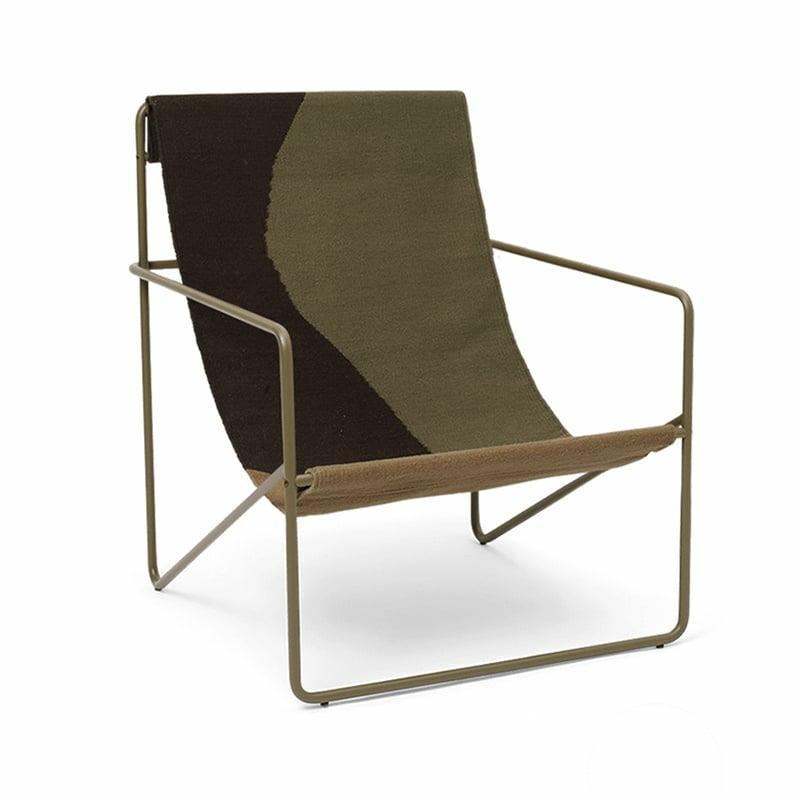 Desert Lounge Chair – Frame Olive / Dune – Fermliving  | Chaises Lounge & Fauteuils Chaises Lounge & Fauteuils Chaises Lounge & Fauteuils