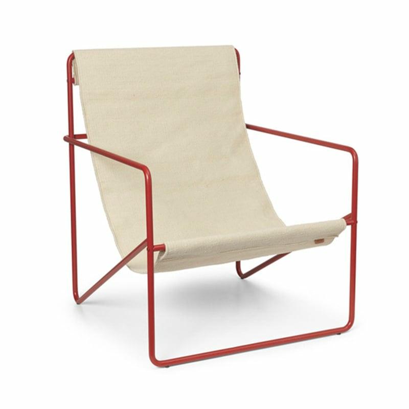 Desert Lounge Chair – Frame Poppy Red / Cloud – Fermliving  | Chaises Lounge & Fauteuils Chaises Lounge & Fauteuils Chaises Lounge & Fauteuils