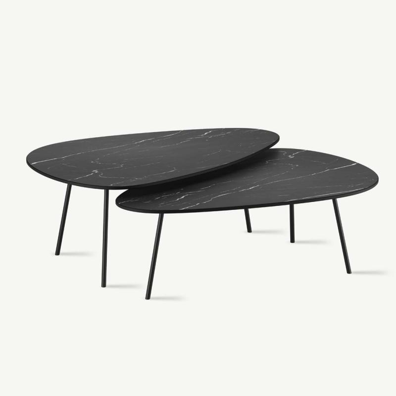 Odil & Odil Salontafel  Table De Salon (Set 2Pc)  | Tables De Salon & Tables D'Appoint Mobilier Carrara & Carrara