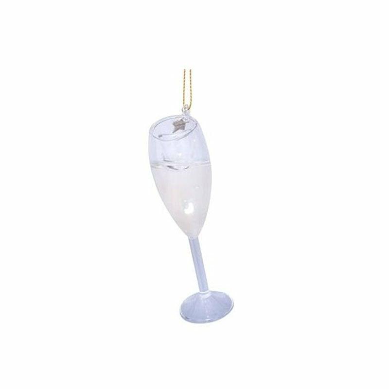 Pendentif De Noël – Champagne Glass (Glass)  | Noël Déco Noël