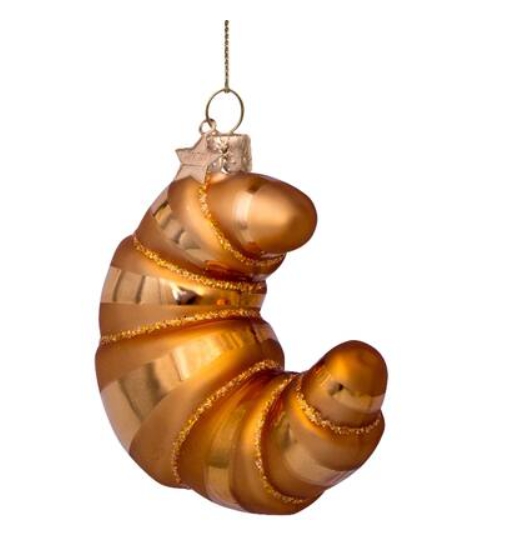 Pendentif De Noël – Croissant (Verre) – Vondels  | Noël Déco Noël