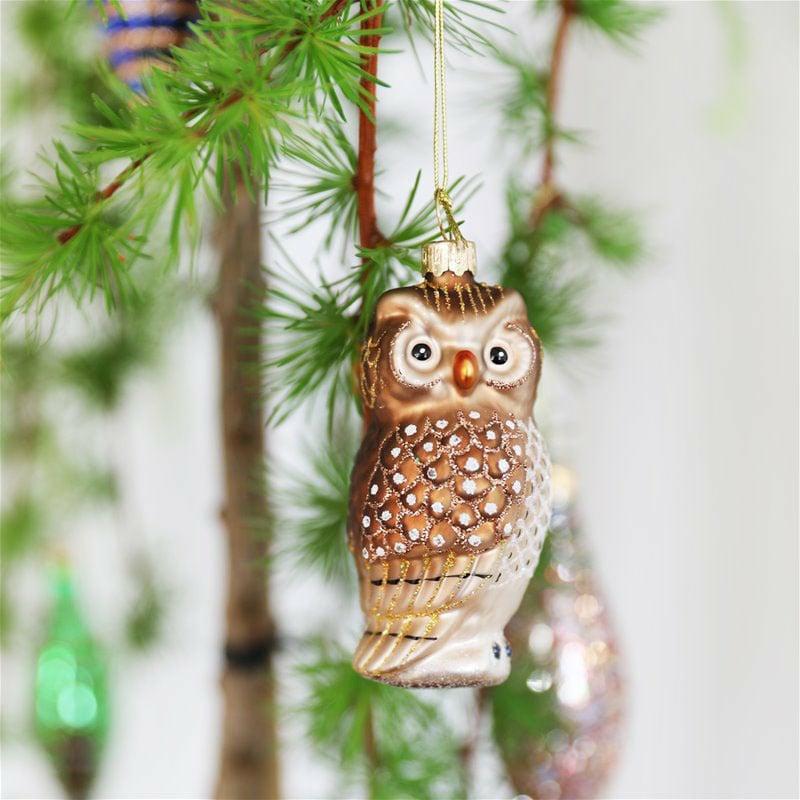 Pendentif De Noël – Owl  Brown  | Noël Déco Noël