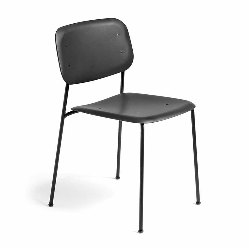 Soft Edge45 Chair – Black Powder Coated Steel Frame  | Chaises Chaises Black