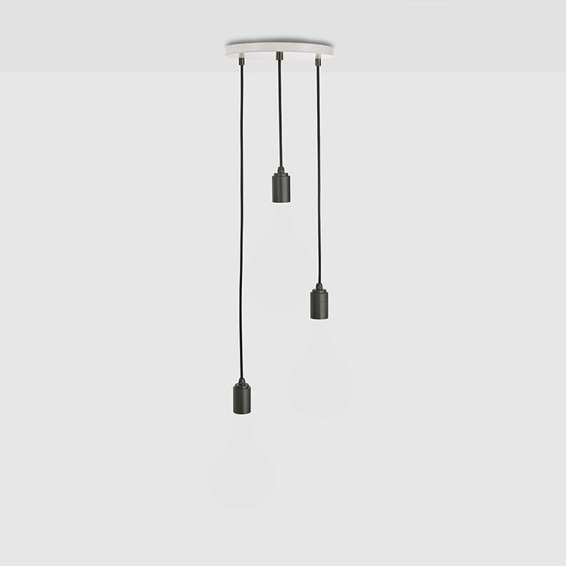 Suspension Triple Graphite Avec Plafonnier Blanc – Tala Led  | Lampes Suspendues Lampes Suspendues Lampes Suspendues