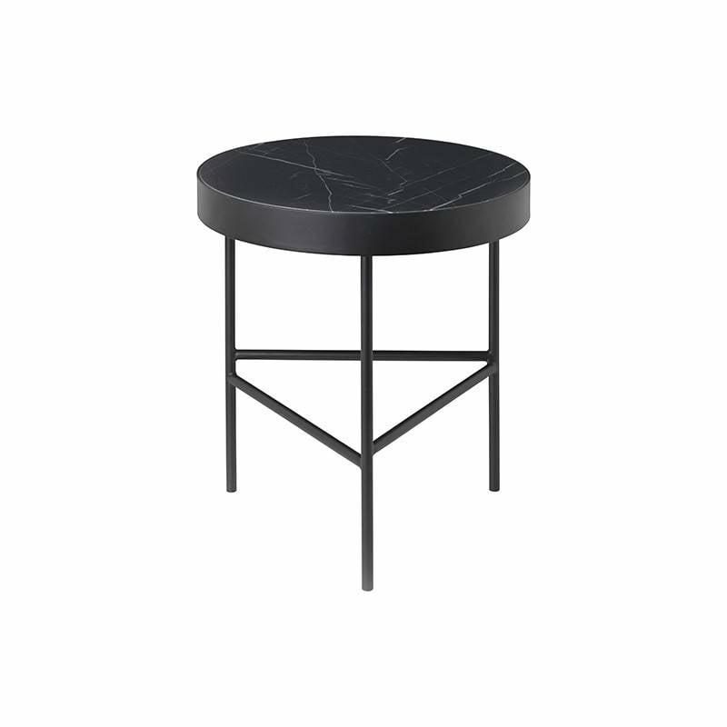 Table D'Appoint En Marbre Noir – Fermliving  | Tables De Salon & Tables D'Appoint Mobilier Tables De Salon & Tables D'Appoint