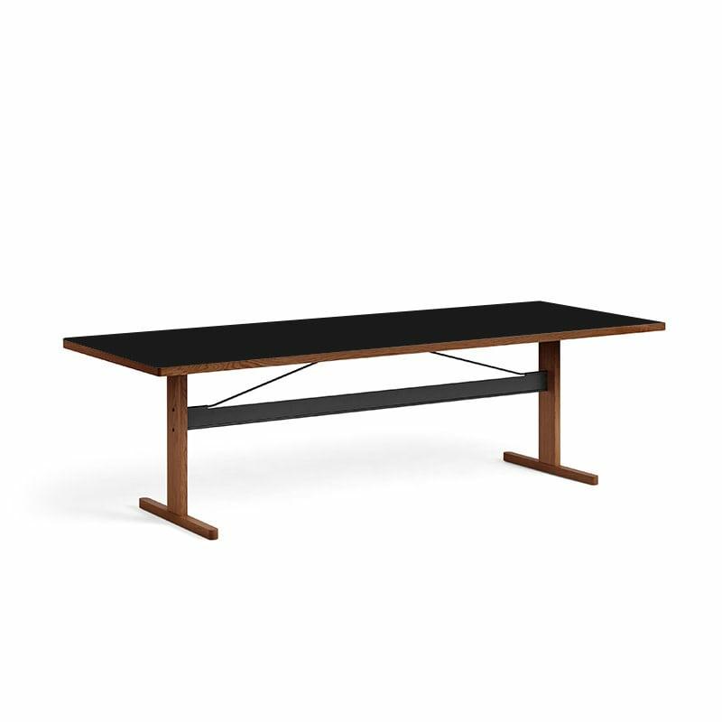 Table Passerelle – Structure Noyer – Plateau Linoléum  | Tables Mobilier Tables