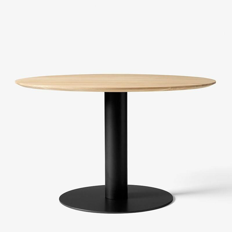 Table Ronde In Between Sk12 Ø120 Cm Base Noire – &Tradition  | Tables Mobilier Bianco Carrara