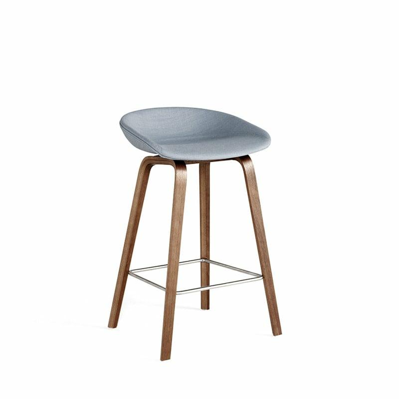 Tabouret De Bar 'About A Stool' Aas33 Noyer Rembourré  | Tabourets De Bar Mobilier Tabourets De Bar