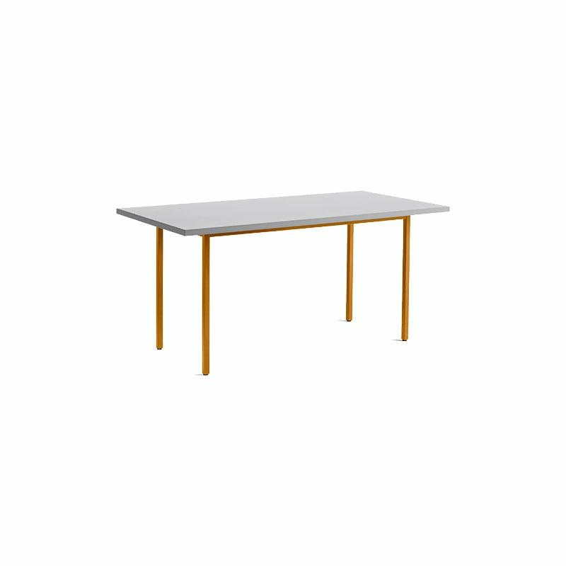 Two-Colour Table – Light Grey Tabletop – Ochre Frame – Muller Van Severen  | Tables Mobilier Tables