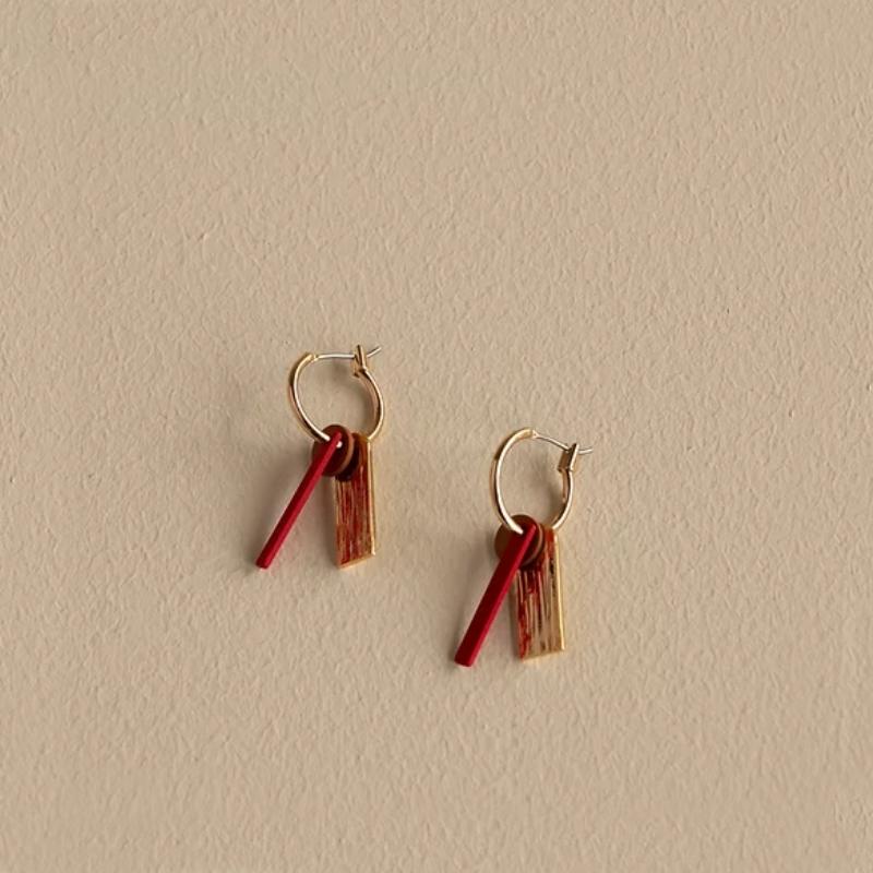 Boucles D'Oreilles Shades Of Sunset Orange + Coquelicot Rouge – The Sticky Sis Club  | Accessoires De Style De Vie Accessoires De Style De Vie Accessoires De Style De Vie